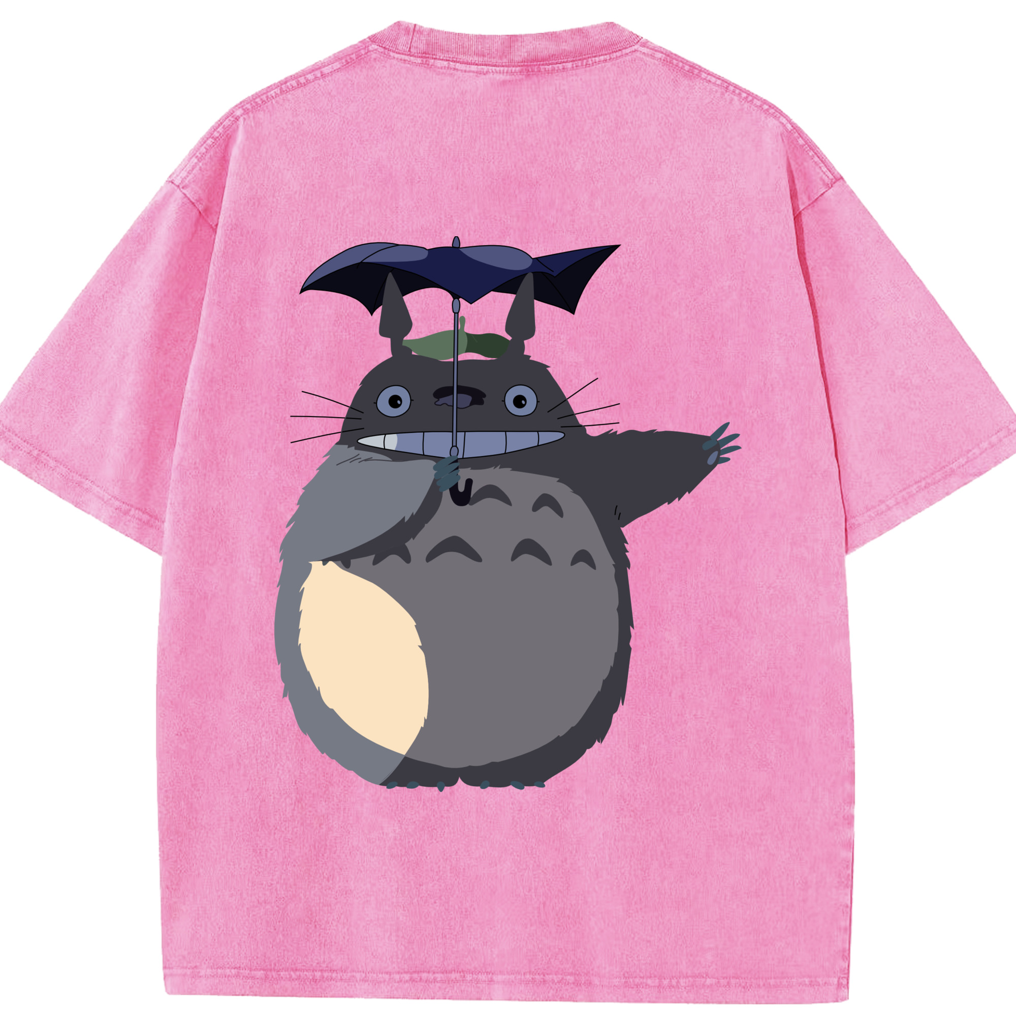 （画像用） となりのトトロ 草壁メイ 草壁サツキ My Neighbor Totoro Satsuki Kusakabe Mei Kusakabe 綿100% ヴィンテージ風 半袖Tシャツ（背面プリント）